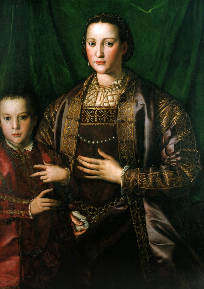 Eleonora di Toledo se synem Francescem od Agnolo Bronzino