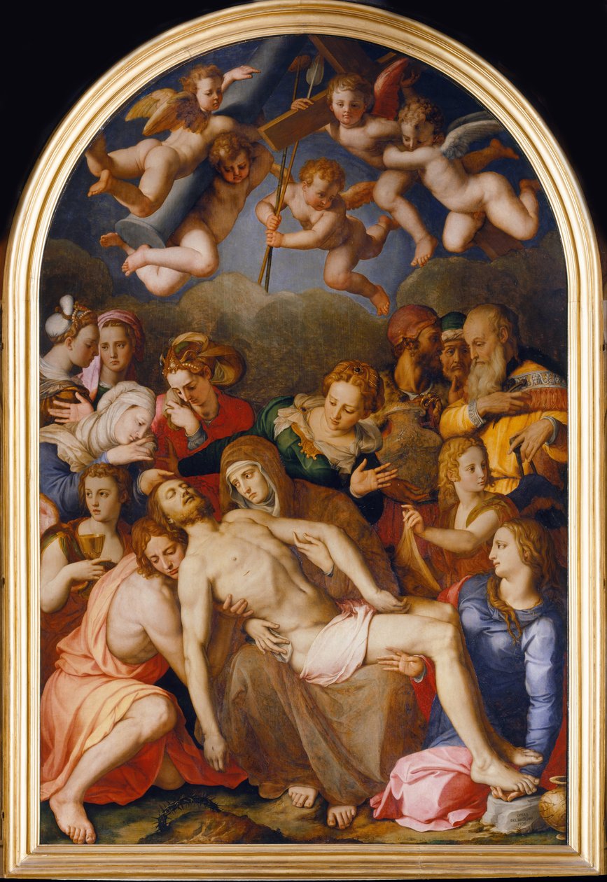 Sestup z kříže, 1553 od Agnolo Bronzino