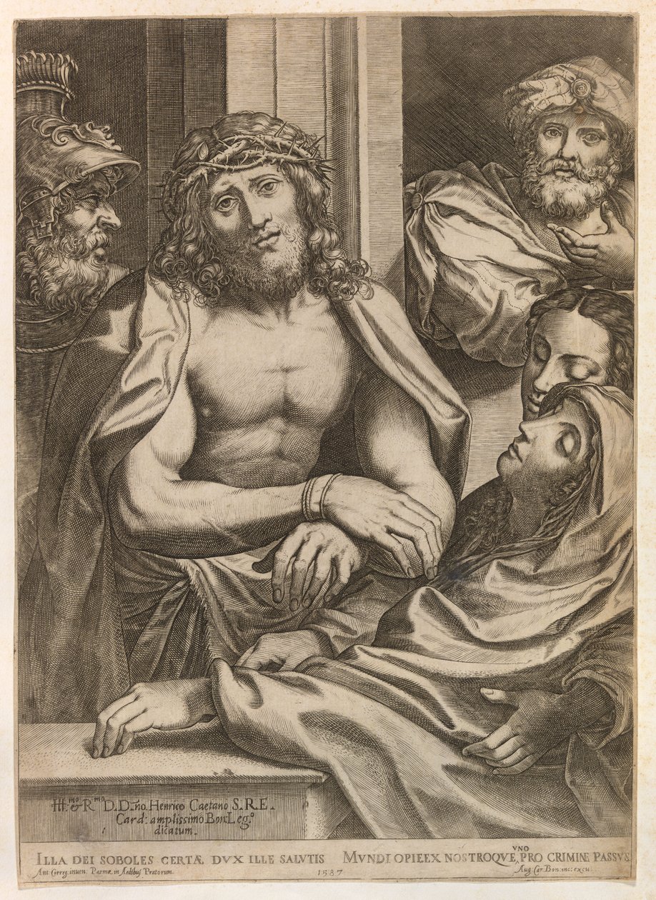 Hle, muž od Agostino Carracci