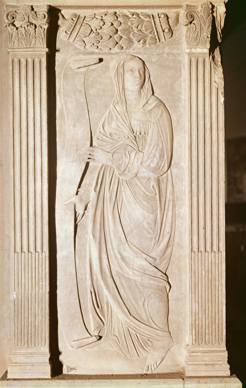 Matematika, cca 1450 (mramor) od Agostino di Duccio