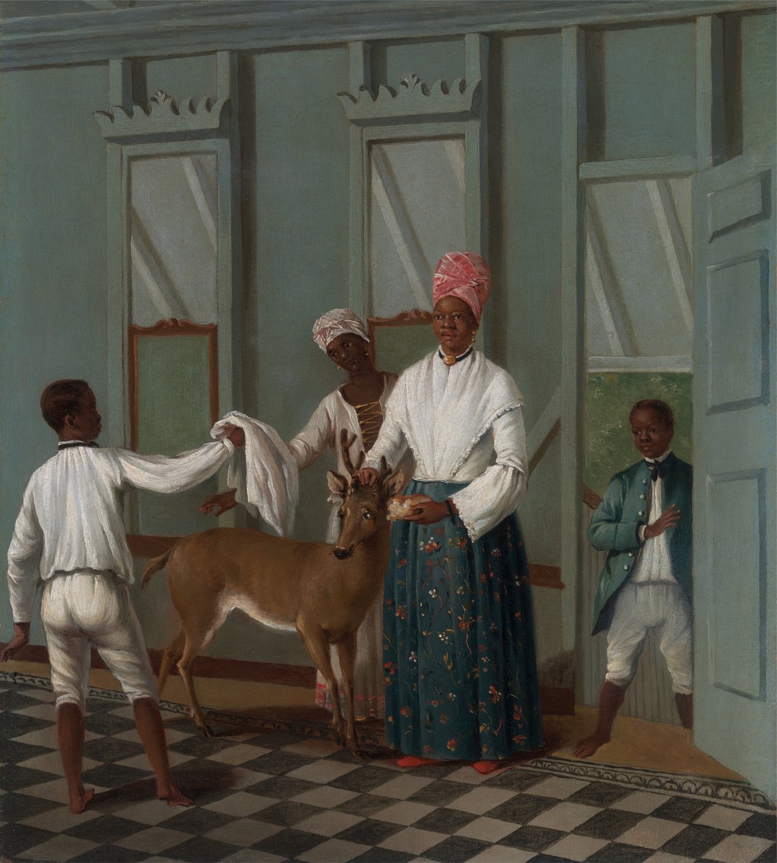 Sluhové mytí jelena, ca. 1775. od Agostino Brunias