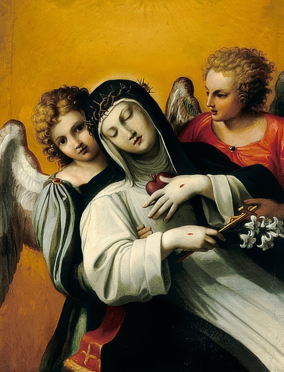 Vytržení svaté Kateřiny od Agostino Carracci