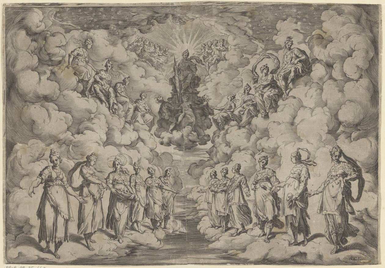 Harmonie sfér od Agostino Carracci