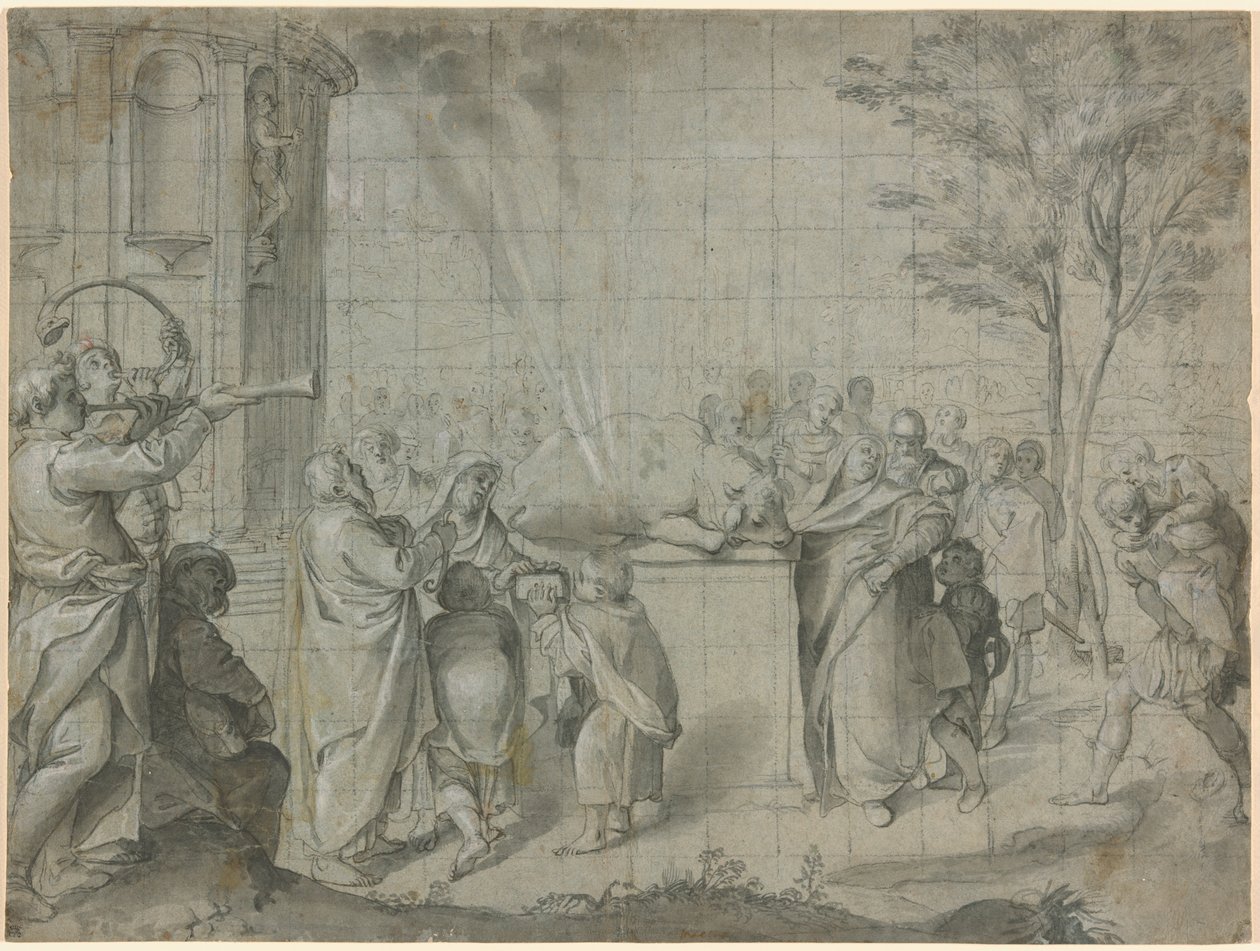 Oběť Peliáše Neptunu od Agostino Carracci