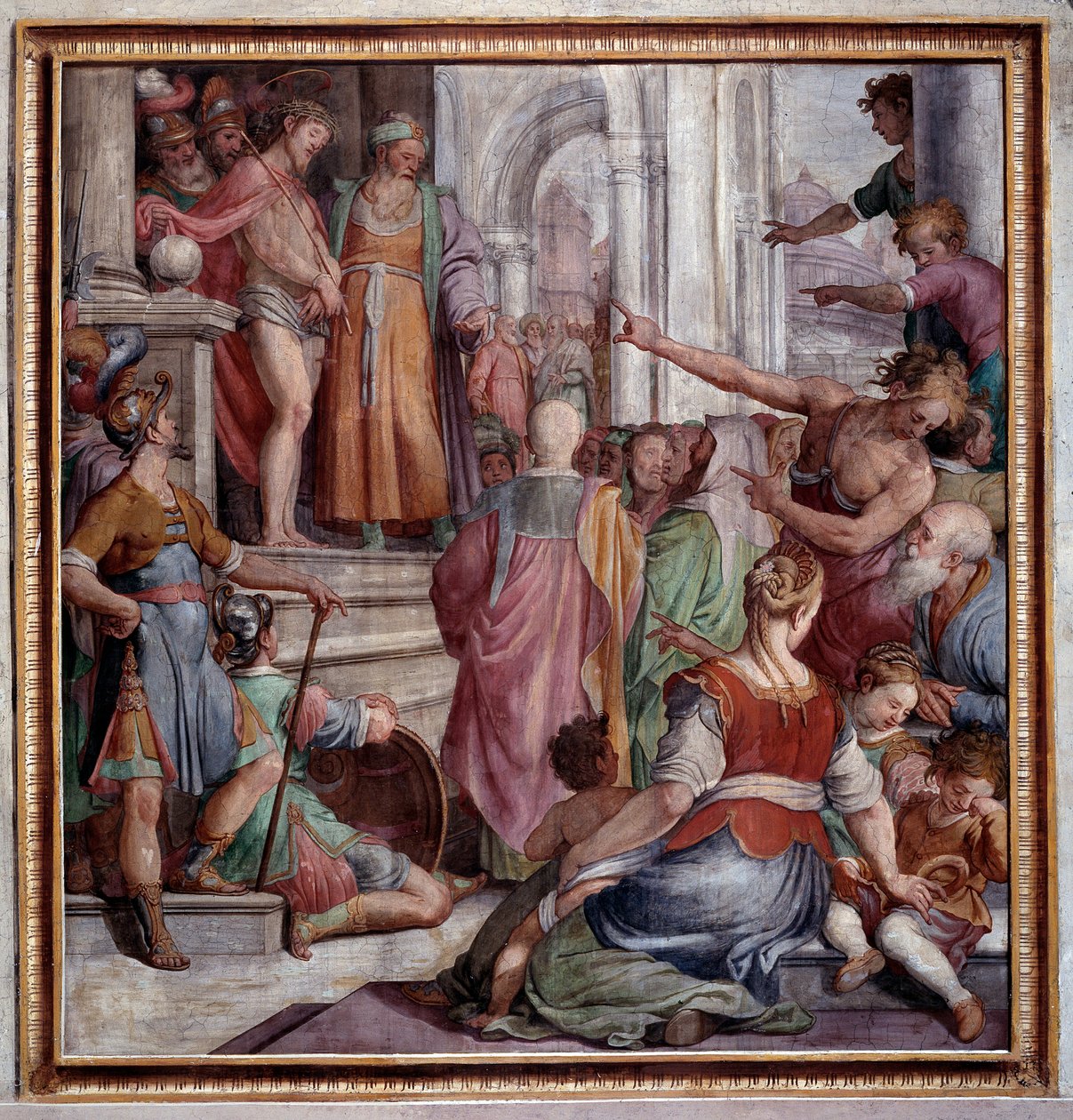 Umučení Ježíšovo, ecce homo (Freska od Agostino Ciampelli