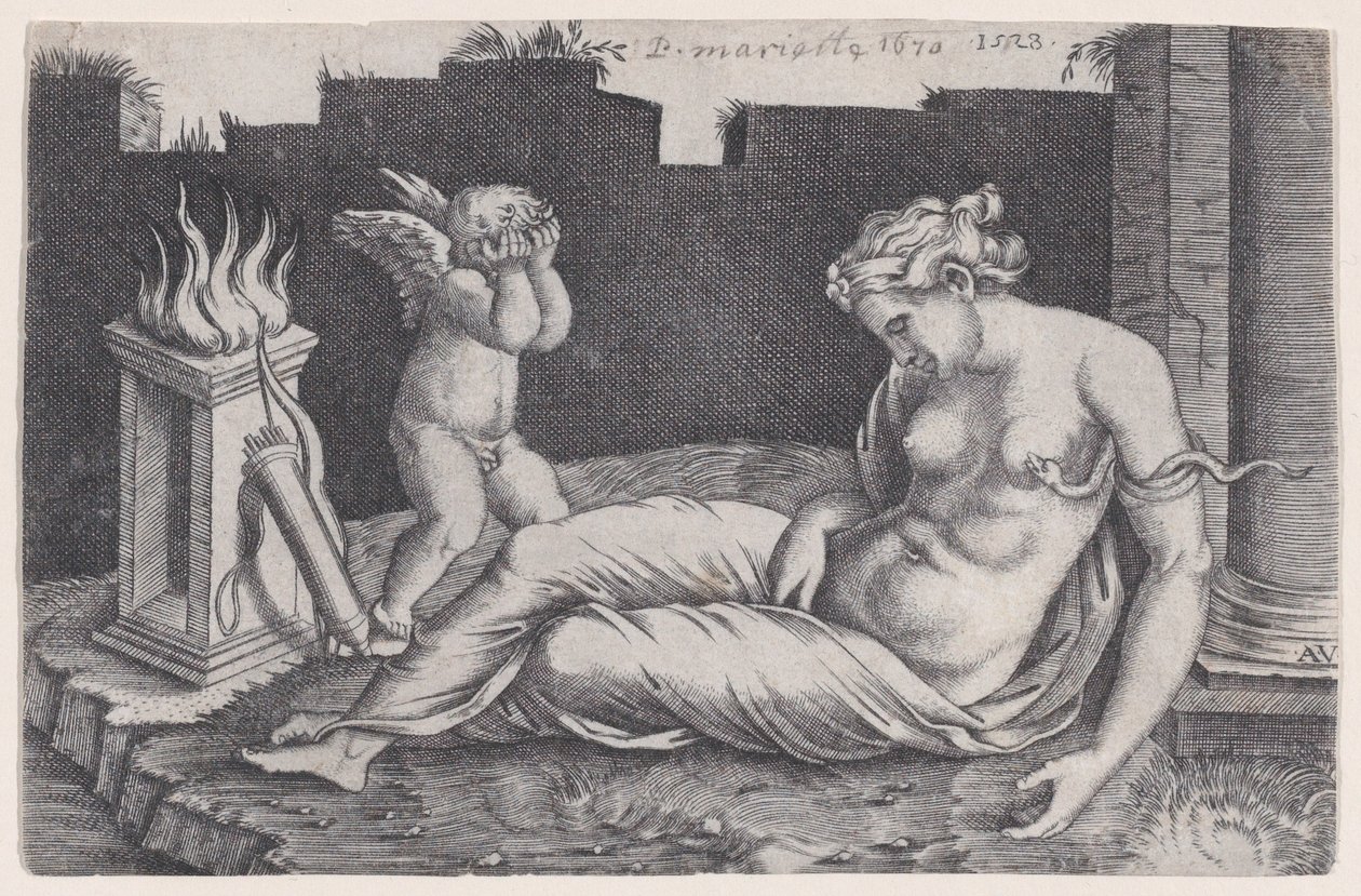 Kleopatra z roku 1528. od Agostino Veneziano