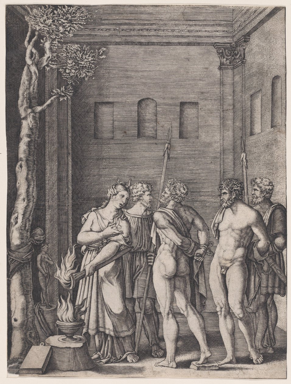 Ephigenia, Ca. 1514-36. od Agostino Veneziano