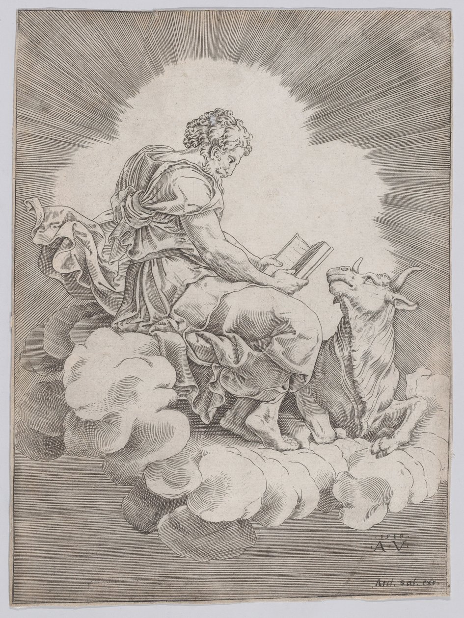 Svatý Lukáš, 1518. od Agostino Veneziano