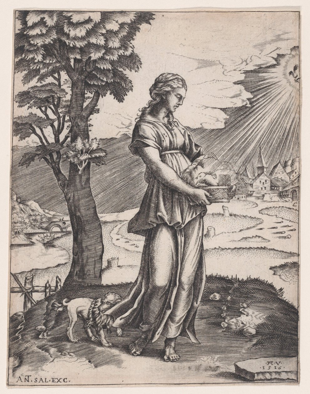 Kumská Sibyla z roku 1516. od Agostino Veneziano
