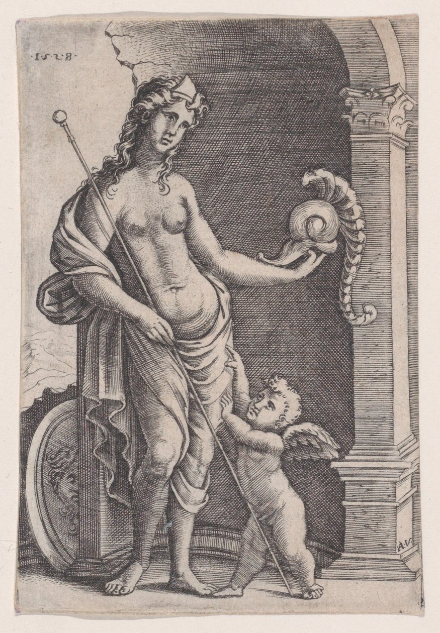 Láska ke slávě z roku 1528. od Agostino Veneziano