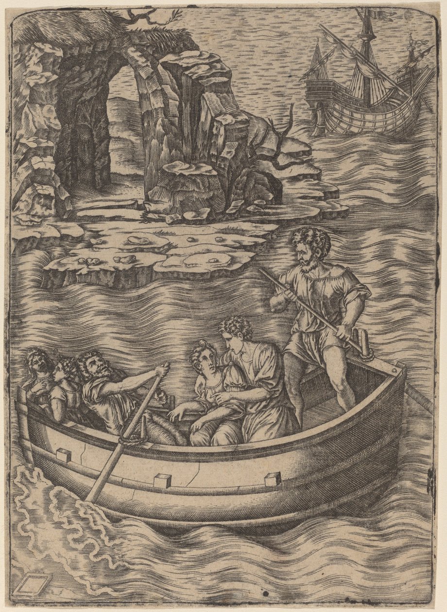 Barc od Agostino dei Musi after Raphael
