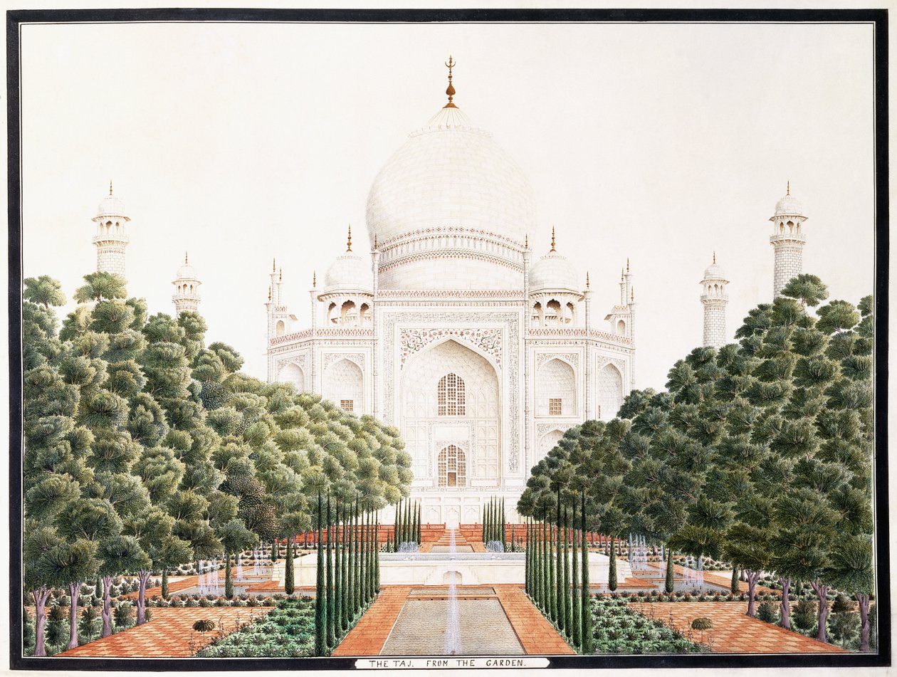 Taj ze zahrady, c. 1815 od Agra School