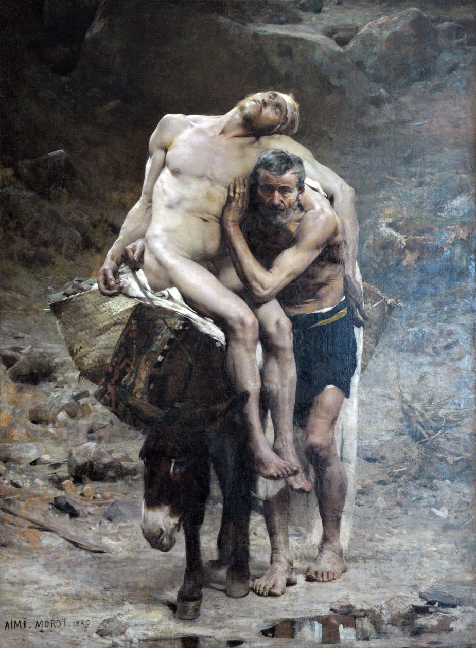 Dobrý Samaritán od Aimé Nicolas Morot
