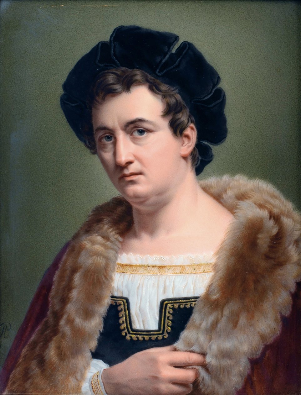 Portrét Françoise-Josepha Talmy 1763-1826, 1823 od Aimée Perlet