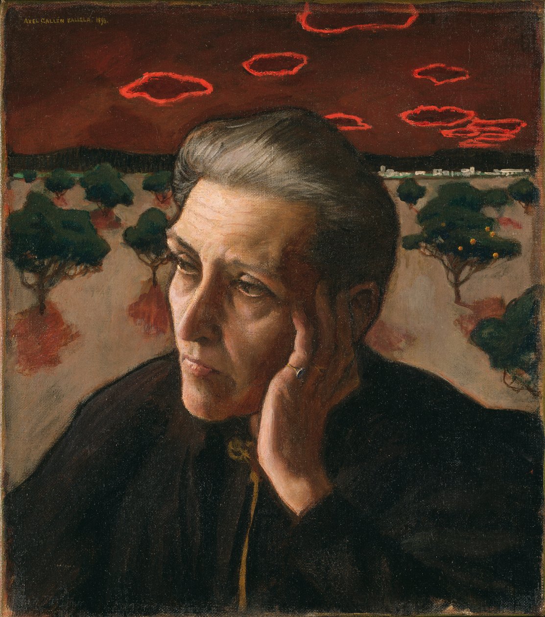 Portrét matky umělců, 1896. od Akseli Gallen Kallela