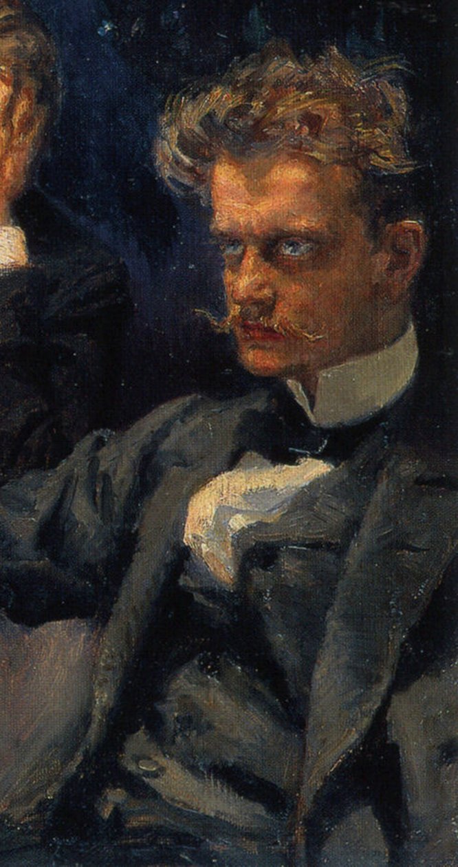 Symposium, Detail: Jean Sibelius, 1894 od Akseli Gallen Kallela