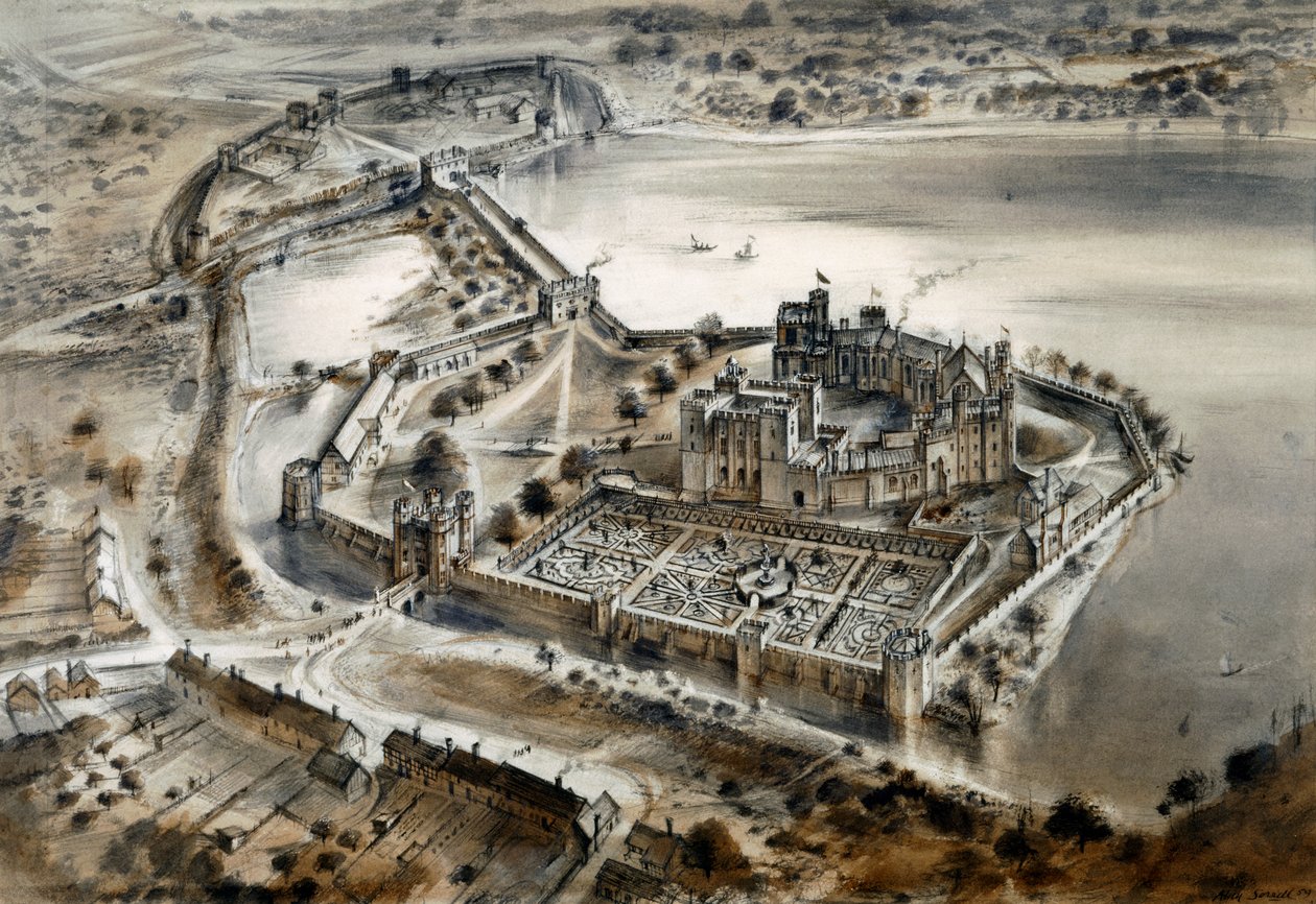 Hrad Kenilworth, c1575, c1960 od Alan Ernest Sorrell