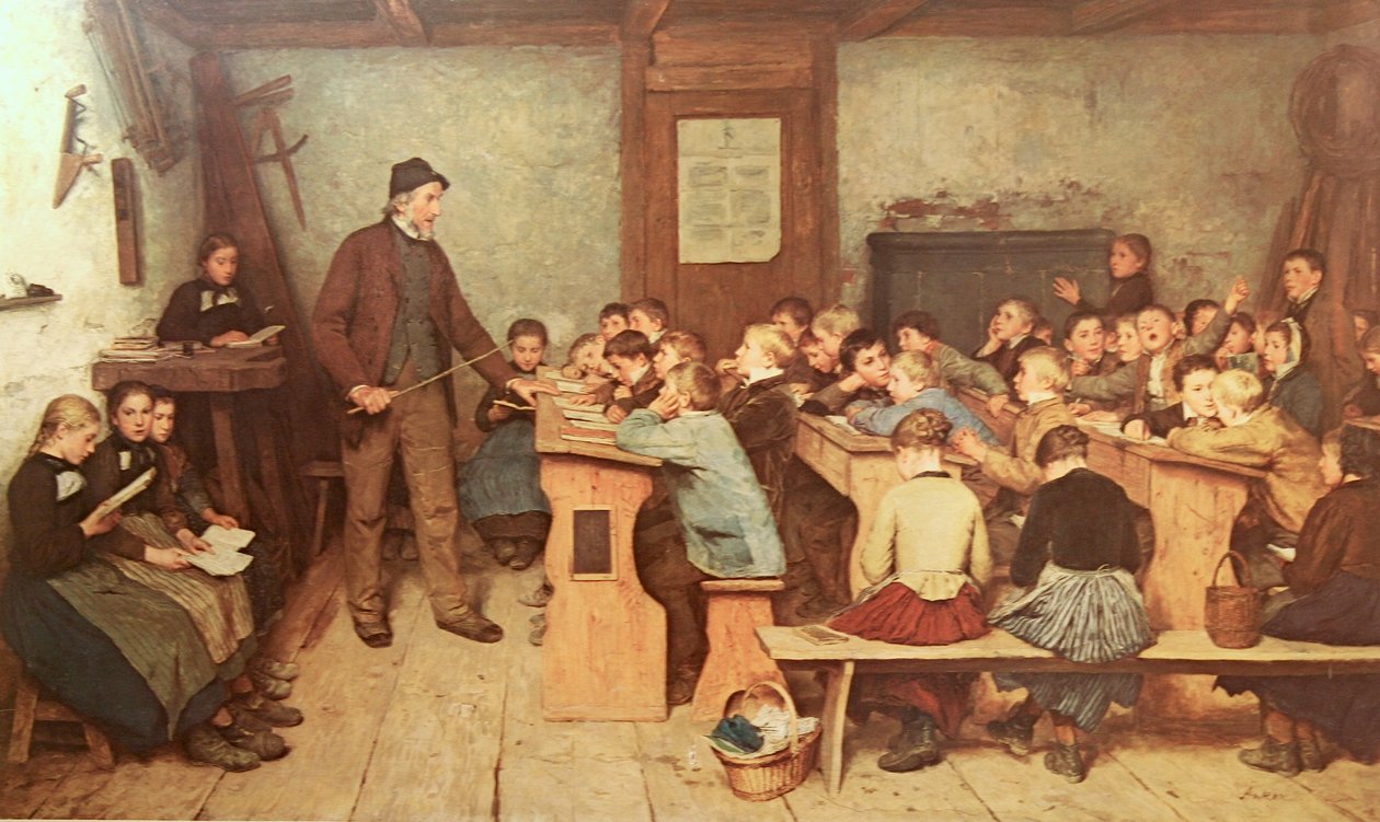 Vesnická škola od Albert Anker