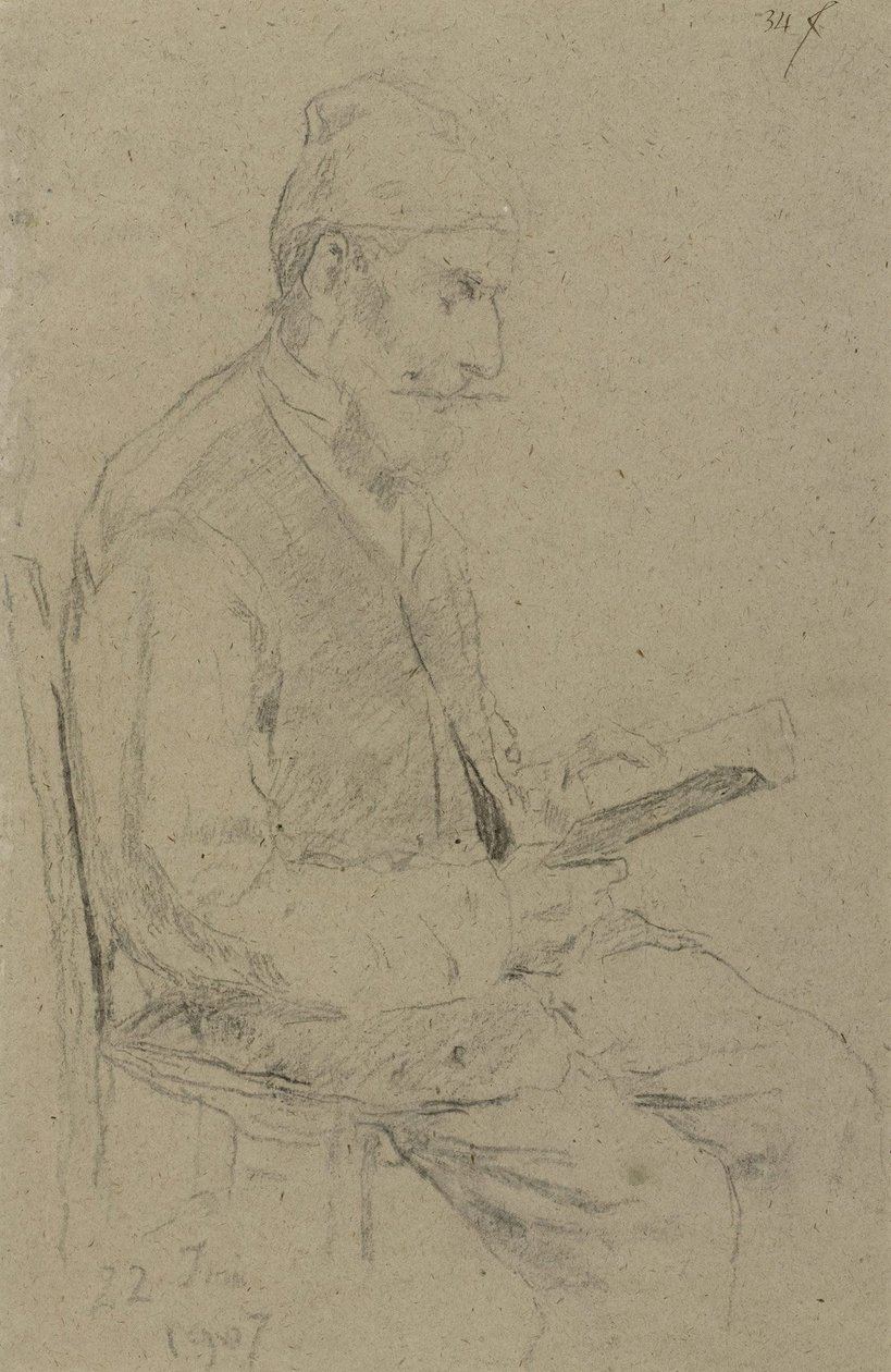 Čtenář Man od Albert Anker