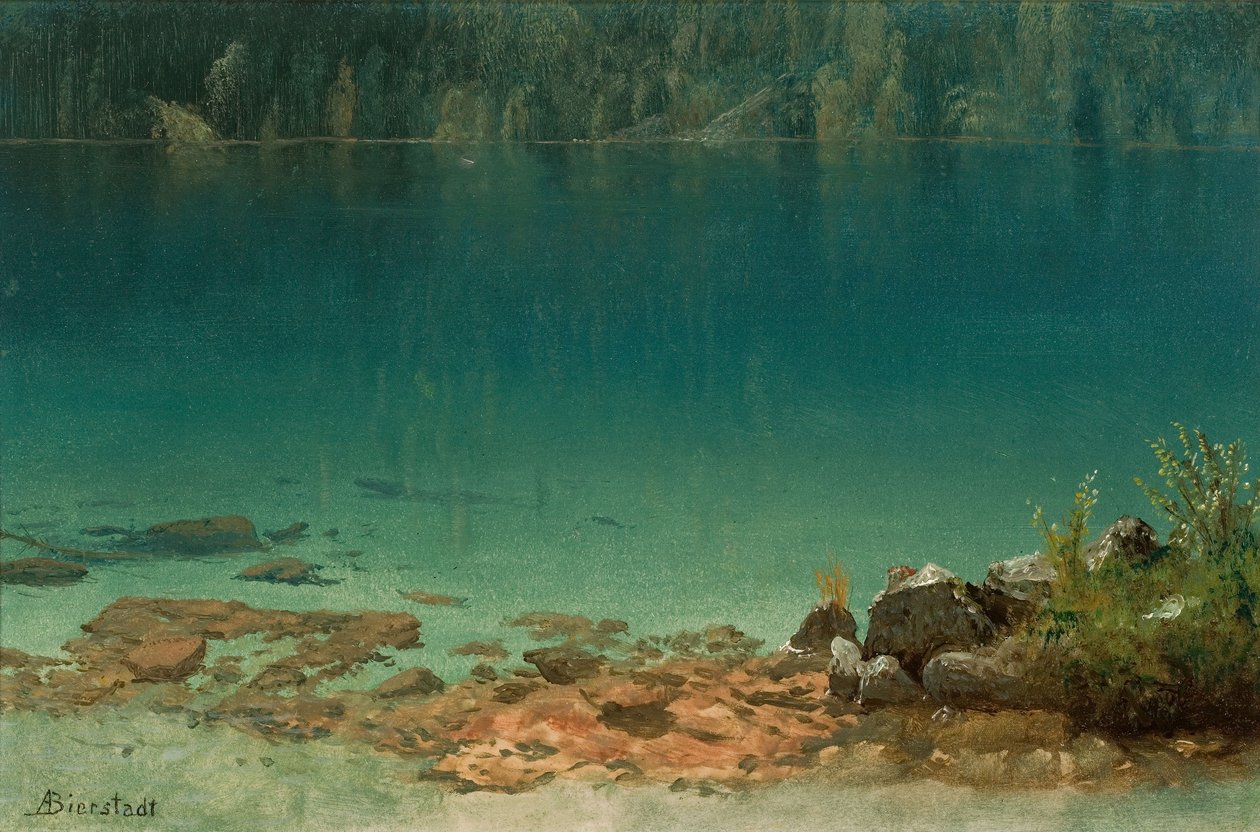 Lake Scene od Albert Bierstadt