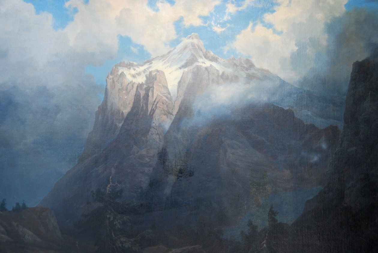 Mount Brewer z Kings River Canyon, Kalifornie od Albert Bierstadt