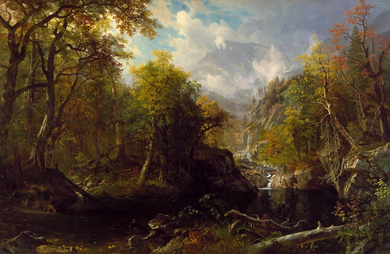 Smaragdový bazén od Albert Bierstadt