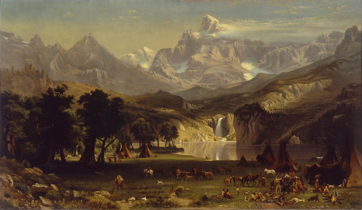 Skalnaté hory, Landers Peak od Albert Bierstadt