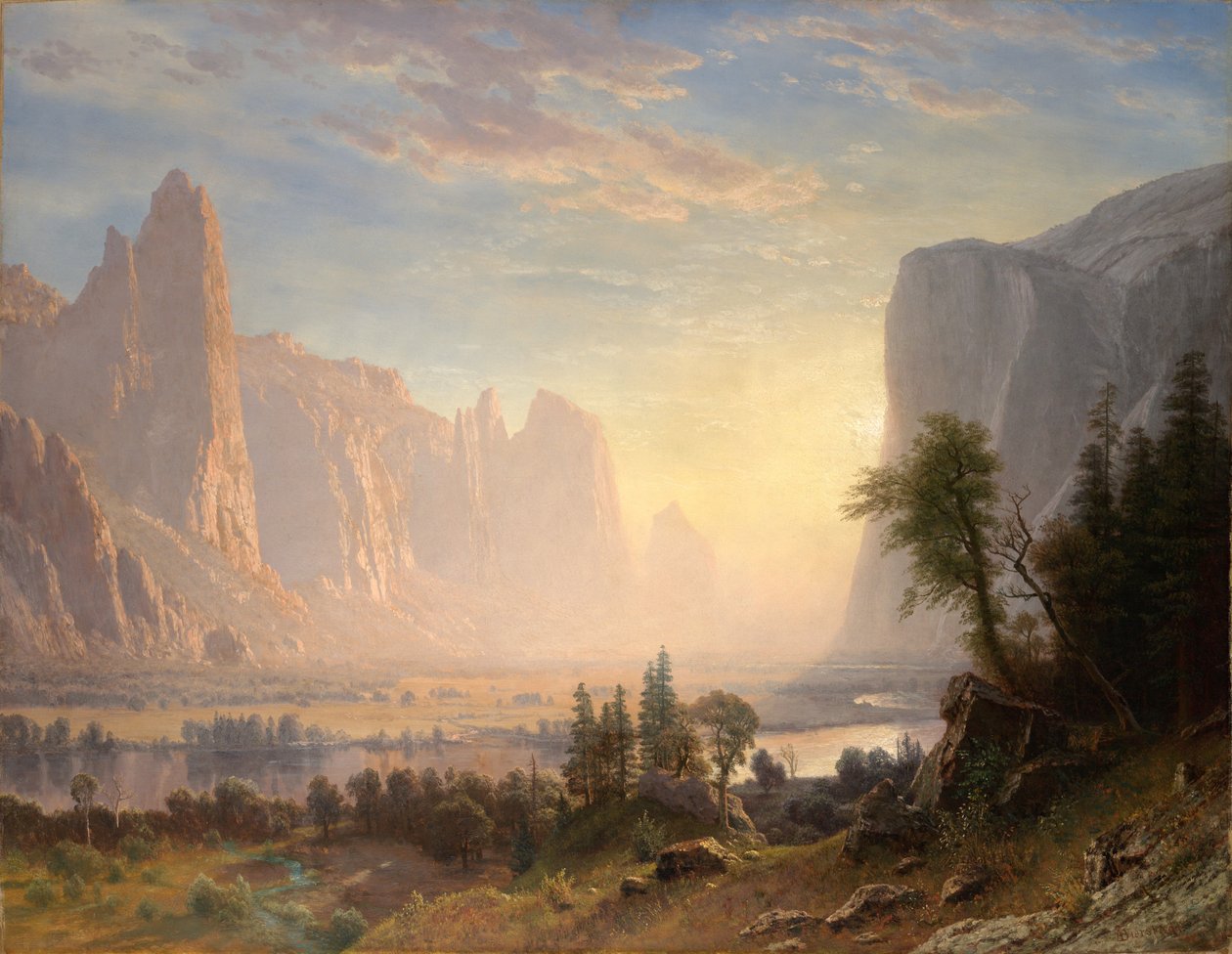 Údolí Yosemite od Albert Bierstadt