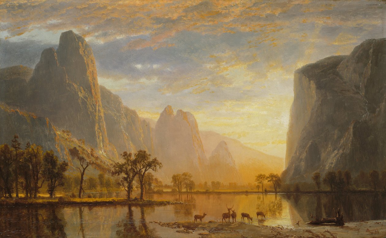 Údolí Yosemite od Albert Bierstadt