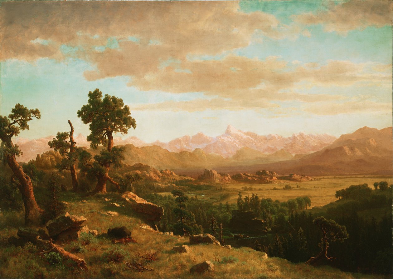 Země Wind River od Albert Bierstadt