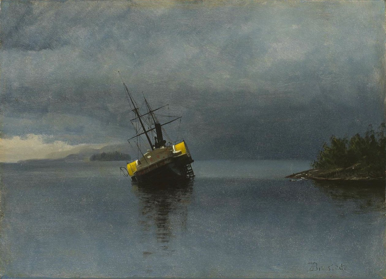 Vrak Ancona od Albert Bierstadt