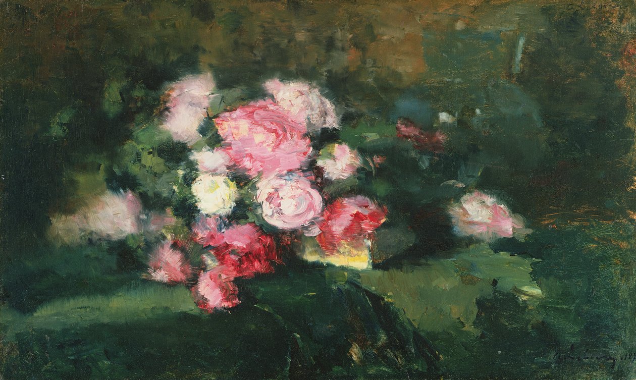 Pivoňky, 1875 od Albert Charles Lebourg