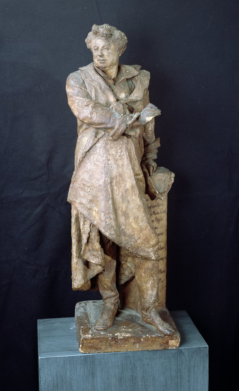 Socha Alexandra Dumase Perea (1802-70), kolem 1883-87 od Albert Ernest Carrier Belleuse