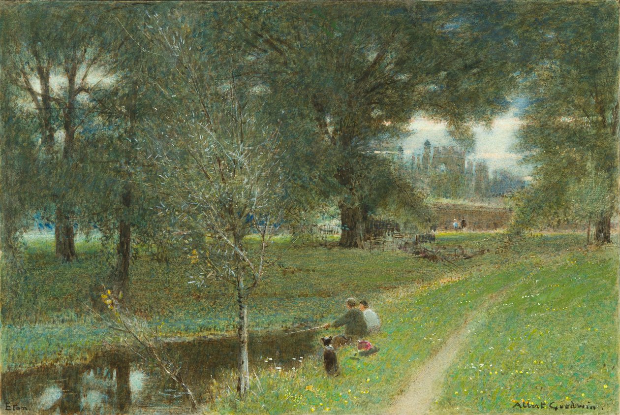 Eton, 1907 (barva WC a karoserie na papíře) od Albert Goodwin