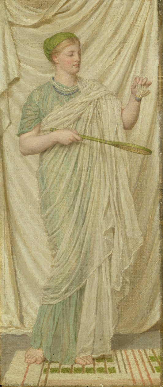 Shuttlecock and Battledore, 1872 od Albert Joseph Moore