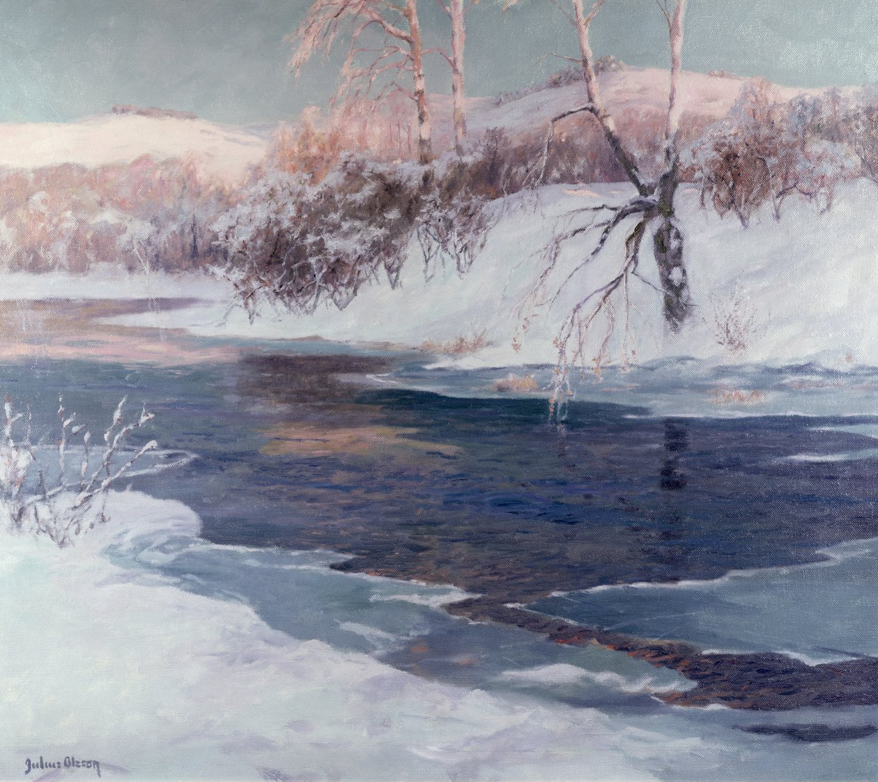 Sněhová scéna od Albert Julius Olsson
