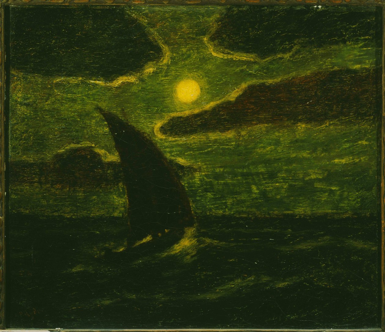 Plachtění Moonlight od Albert Pinkham Ryder
