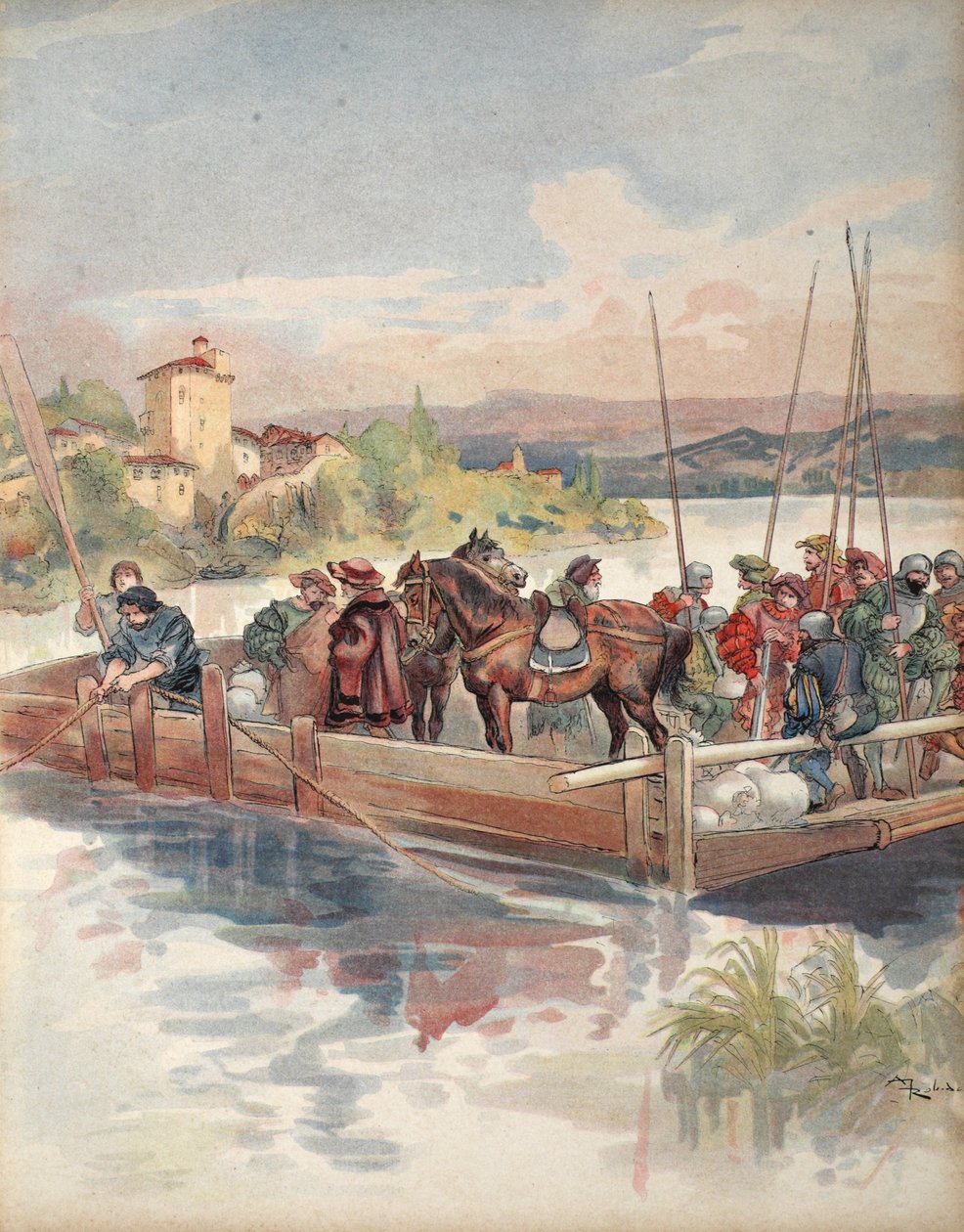 Bourbonův let, ilustrace z 