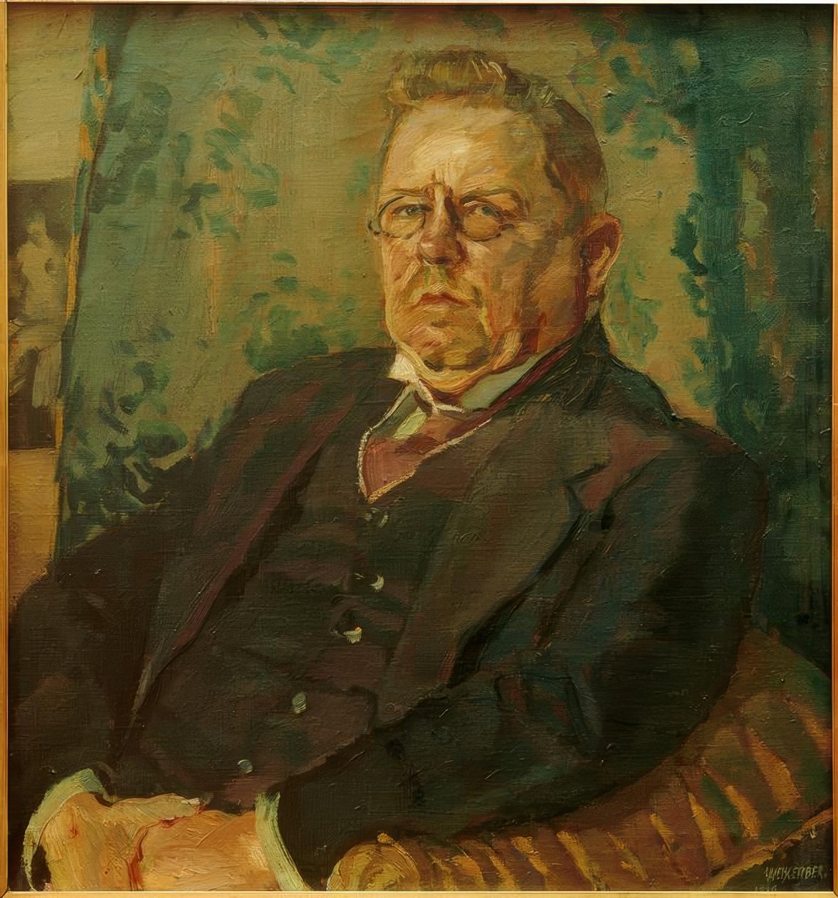 Portrét Maxe Halbeho od Albert Weisgerber