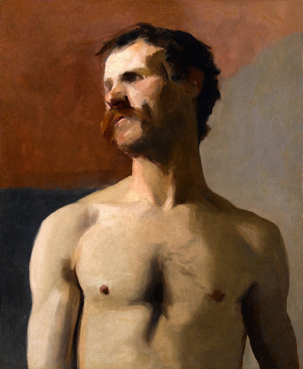 Mužský akt - životní studie, c.1885 od Albert de Belleroche