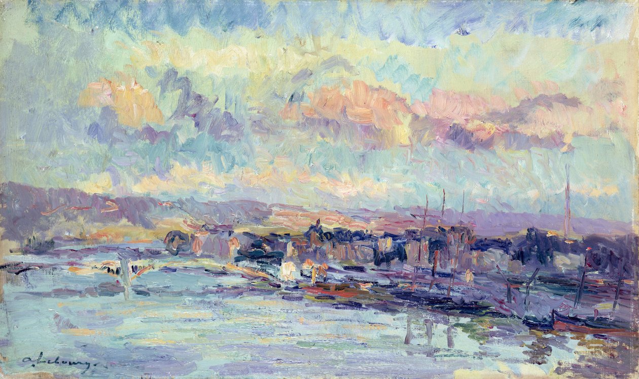 Pohled na Paříž od Albert Charles Lebourg