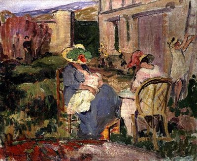 Rodina (olej na plátně) od Albert Charles Lebourg