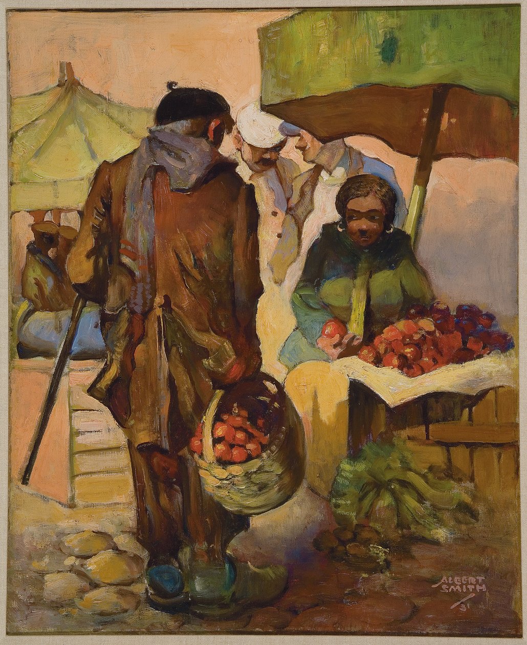 Market, Nice, Francie od Albert A. Smith