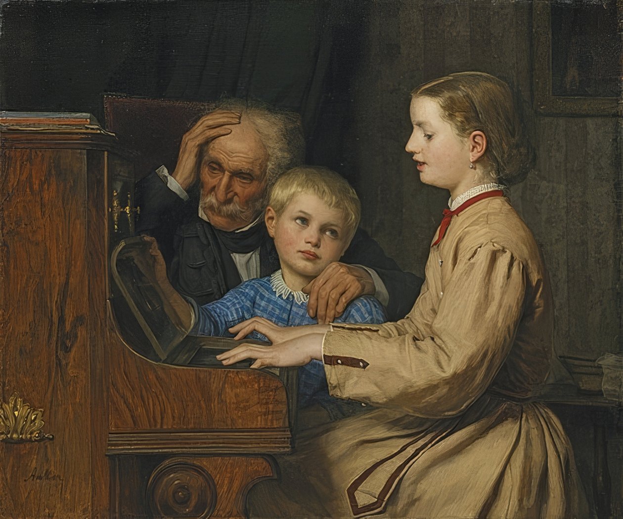 Píseň domova. 1874 od Albert Anker