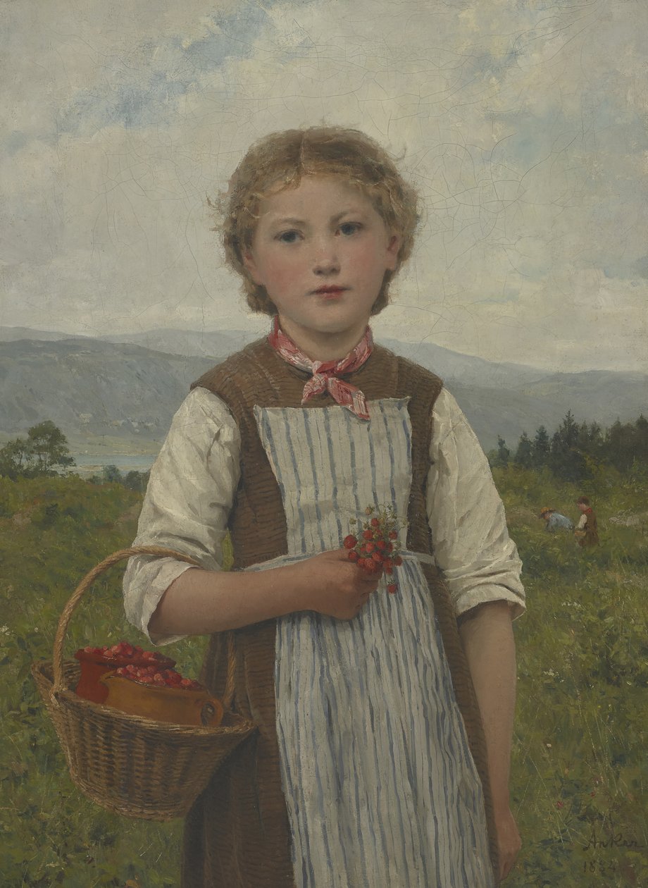 Jahodová Mariette od Albert Anker