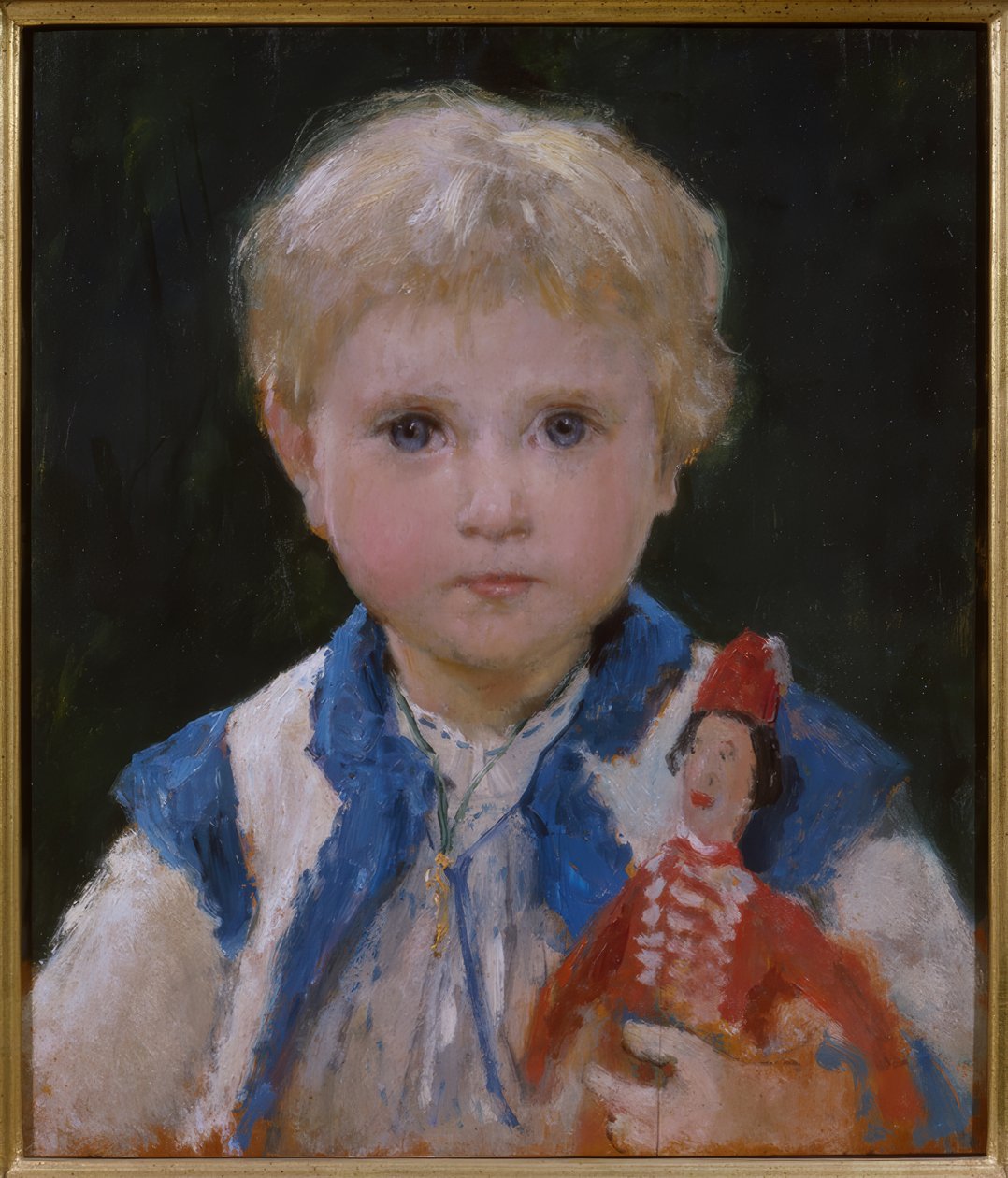 Dívka se skákacím jackem od Albert Anker