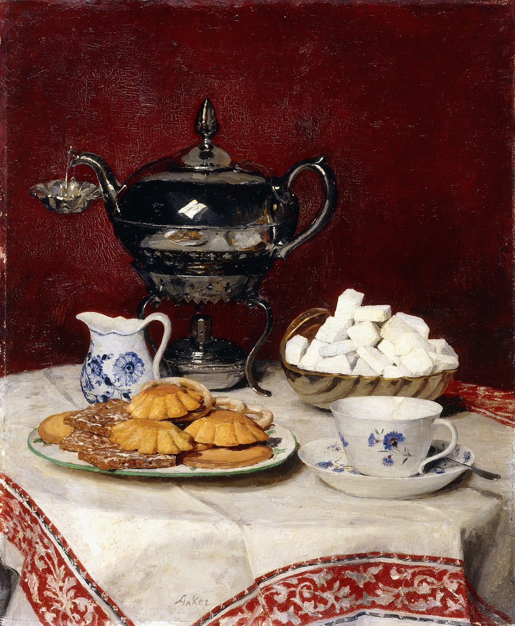 Still Life: Tasteful Tea, 1897 od Albert Anker