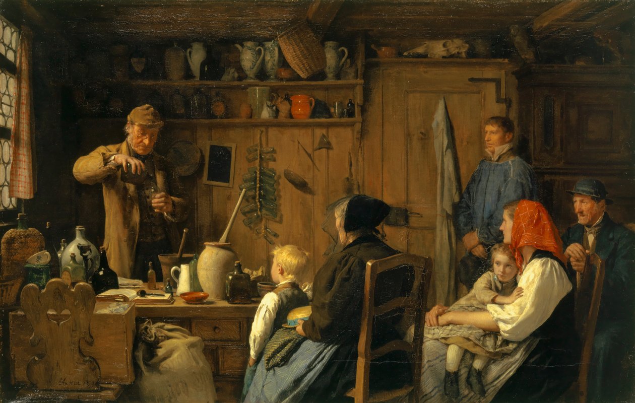 The Quack I, 1879 od Albert Anker