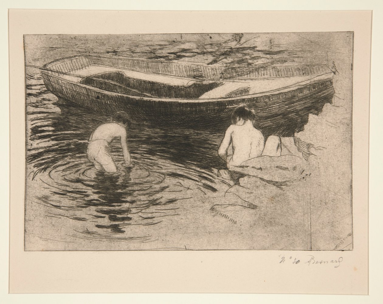 plavání? Talloires (koupání v Talloires) od Albert Besnard