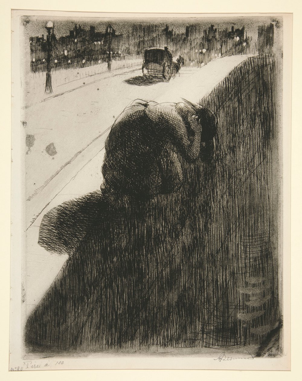 Sebevražda (sebevražda) od Albert Besnard